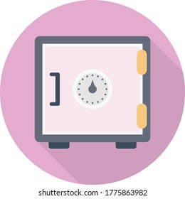 icono de color plano vectorial de bloqueo 