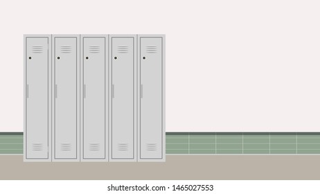 Locker Vector. Free Space For Text. Wallpaper. Copy Space.