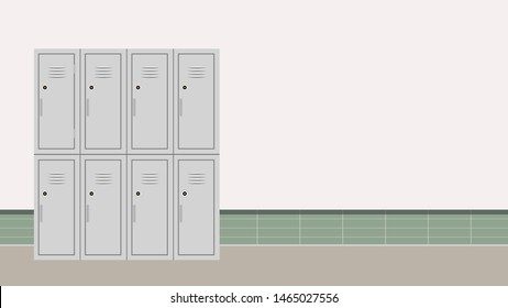 Locker Vector. Free Space For Text. Wallpaper. Copy Space.