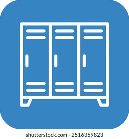 Locker Vector Icon Design Illustration