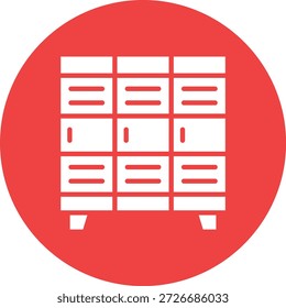 Ilustración de diseño de icono de Vector de armario