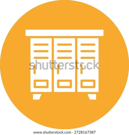 Locker Vector Icon Design Illustration