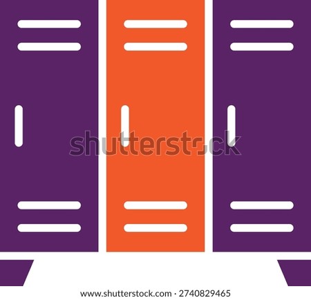 Locker Vector Icon Design Illustration