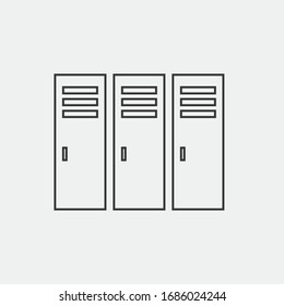 Locker Vector Icon For Gym School Locker Icon Safe