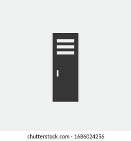 icono vectorial de la escuela de gimnasia icono seguro
