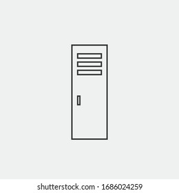 locker vector icon for gym school locker icon safe