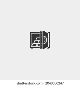 símbolo de ilustración de icono de vector de Locker