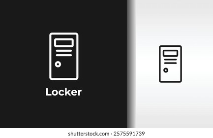 Locker Vector, Icon Or Logo Sign Isolated Symbol Illustration