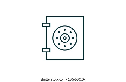 locker vector icon. Money security concept vector illustration.