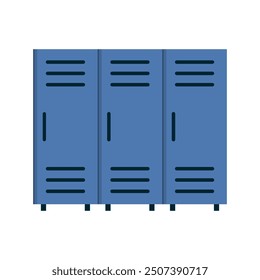 Locker vector icon, school shelf symbol flat design.