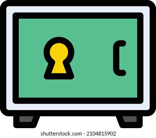 Locker Vector illustration on a transparent background.Premium quality symmbols.Stroke vector icon for concept and graphic design. 