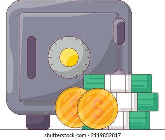 locker Vector illustration on a transparent background. Premium quality symmbols. Vector line flat icons for concept and graphic design. 