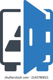 locker Vector illustration on a transparent background.Premium quality symmbols.Glyphs vector icon for concept and graphic design.