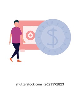 Ilustración vectorial de casillero que puede modificarse o editarse fácilmente
