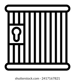 Locker Vector Line Icon Design