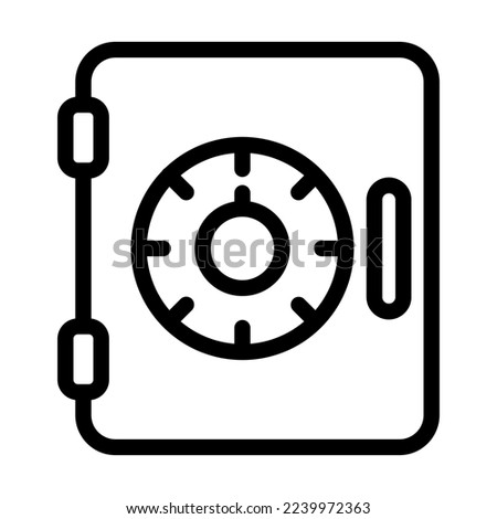 Locker Vector Line Icon Design