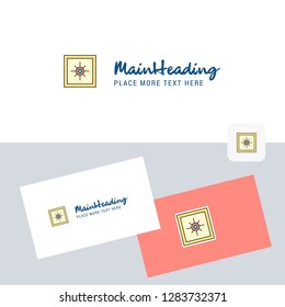Locker  vector logotype with business card template. Elegant corporate identity. - Vector