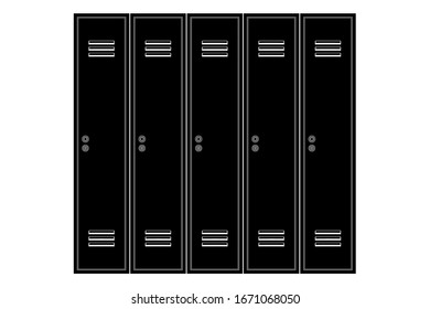 Lockerer. Schwarze Umrisszeichnung. Vektorillustration einzeln auf weißem Hintergrund