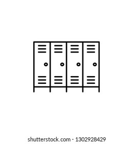 lockers, closet, wardrobe icon. Element of education illustration. Signs and symbols can be used for web, logo, mobile app, UI, UX