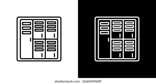 Icono de armarios para App. Plantilla de diseño de iconos.