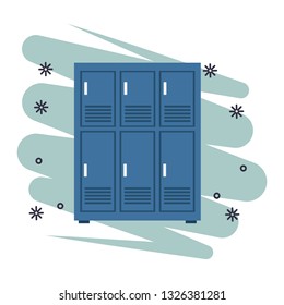 lockers icon isolated