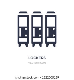 lockers icon on white background. Simple element illustration from American football concept. lockers sign icon symbol design.