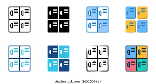 Sperren Symbol setzen mehrere Stilkollektion 
