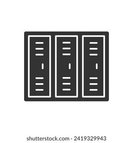 Vector de símbolos de símbolo de icono de bloqueo