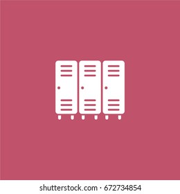 lockers icon. vector sign symbol on white background