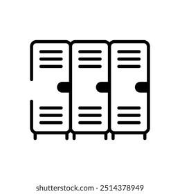 Lockers icon vector stock illustration
