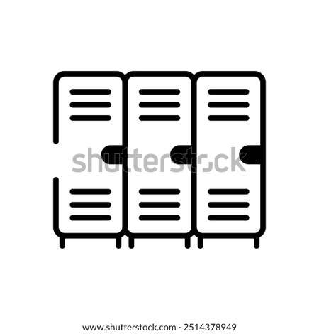 Lockers icon vector stock illustration