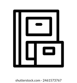 Lockers Icon Vector Symbol Design Illustration