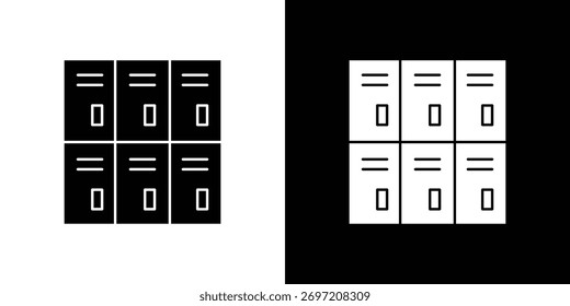 Vector de icono de armarios, símbolo, ilustraciones de logotipo
