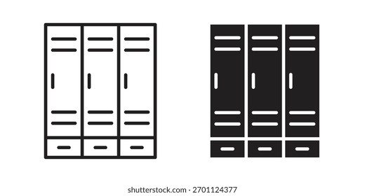 Vector de icono de armarios, símbolo, ilustraciones de logotipo