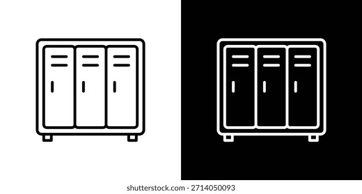 Vector de icono de armarios, símbolo, ilustraciones de logotipo
