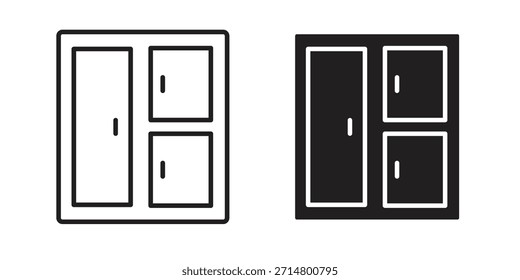 Vector de icono de armarios, símbolo, ilustraciones de logotipo
