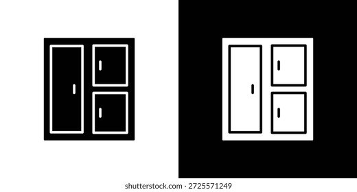 Vector de icono de armarios, símbolo, ilustraciones de logotipo
