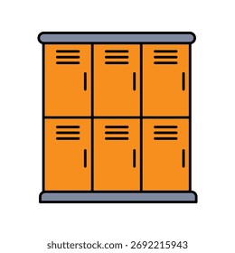 Icono de armarios con fondo blanco Ilustración de stock de Vector