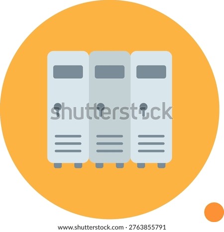 Lockers Line vector Icon Design