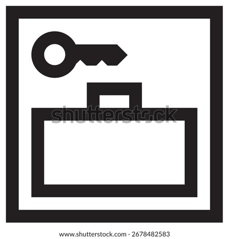 Lockers Modern Vector Icon – Minimal Illustration Symbol Template for Web Mobile App UI Design