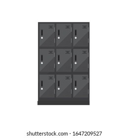 Lockers that are often found in schools, offices in the form of vectors.