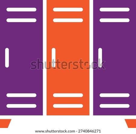 Lockers Vector Icon Design Illustration