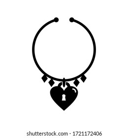 locket icon or logo isolated sign symbol vector illustration - high quality black style vector icons
