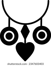 Locket-Vektorsymbol - glypischer Stil