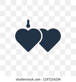 Locket vector icon isolated on transparent background, Locket transparency concept can be used web and mobile