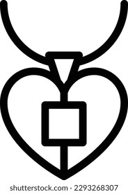 ilustración locket Vector en un fondo transparente.Símbolos de calidad premium.Icono de vector de línea delgada para el diseño de concepto y gráfico.