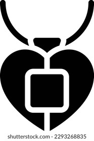 ilustración locket Vector en un fondo transparente.Símbolos de calidad premium.Icono vector glifos para concepto y diseño gráfico.