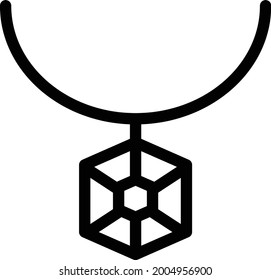 locket with white background . locket,pandent and jewelry .thin line icon.
