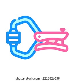 locking clamp color icon vector. locking clamp sign. isolated symbol illustration