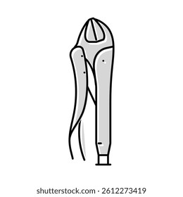 locking pliers color icon vector. locking pliers sign. isolated symbol illustration